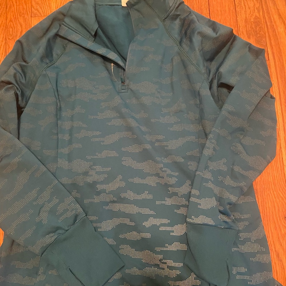 Avia zip up -athletic jacket, green print